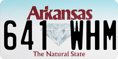 AR license plate 641WHM