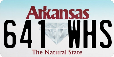 AR license plate 641WHS