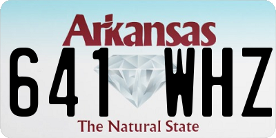 AR license plate 641WHZ