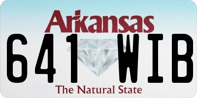 AR license plate 641WIB