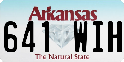 AR license plate 641WIH