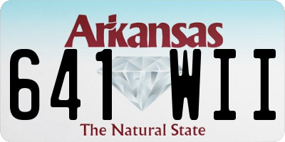 AR license plate 641WII