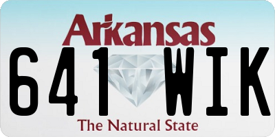 AR license plate 641WIK