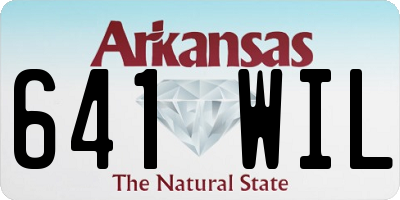 AR license plate 641WIL