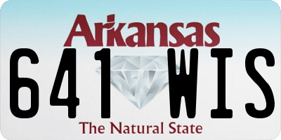 AR license plate 641WIS