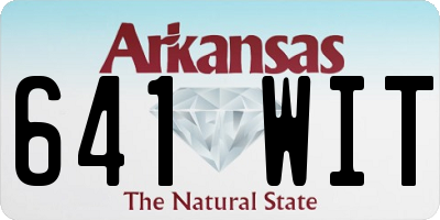 AR license plate 641WIT