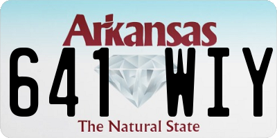 AR license plate 641WIY