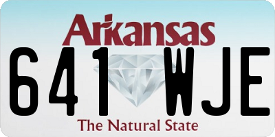 AR license plate 641WJE
