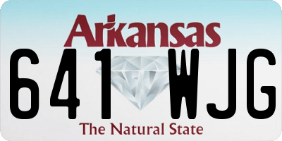 AR license plate 641WJG