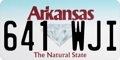 AR license plate 641WJI