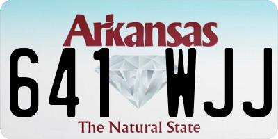 AR license plate 641WJJ