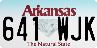 AR license plate 641WJK