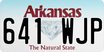 AR license plate 641WJP