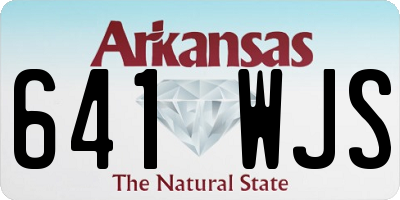 AR license plate 641WJS