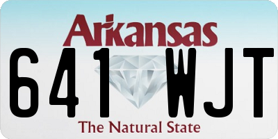 AR license plate 641WJT