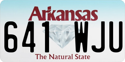 AR license plate 641WJU