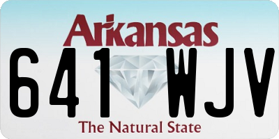 AR license plate 641WJV