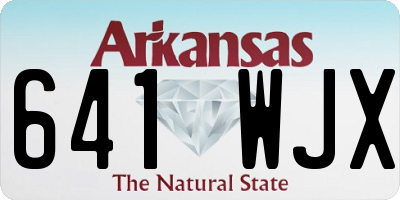 AR license plate 641WJX