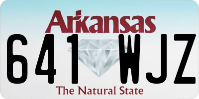 AR license plate 641WJZ