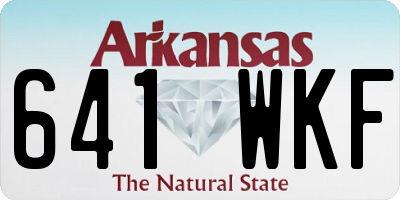 AR license plate 641WKF