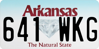 AR license plate 641WKG