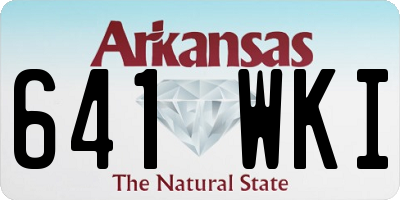 AR license plate 641WKI