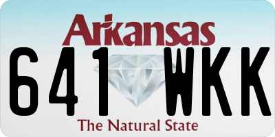 AR license plate 641WKK