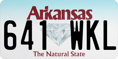 AR license plate 641WKL