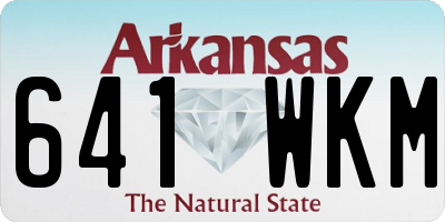 AR license plate 641WKM