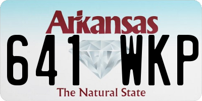 AR license plate 641WKP