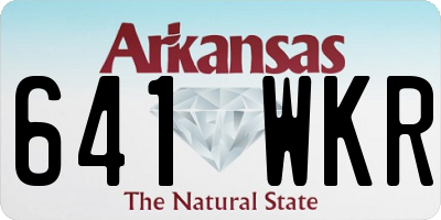 AR license plate 641WKR