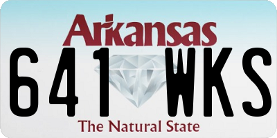 AR license plate 641WKS