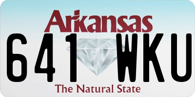 AR license plate 641WKU