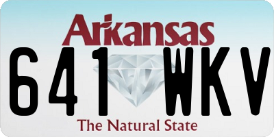 AR license plate 641WKV
