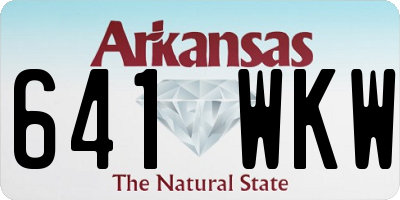 AR license plate 641WKW