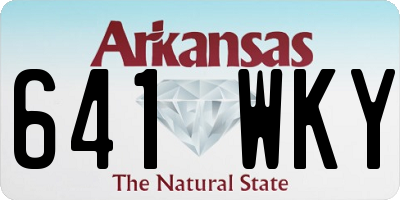 AR license plate 641WKY
