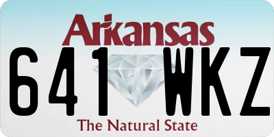 AR license plate 641WKZ