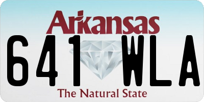 AR license plate 641WLA