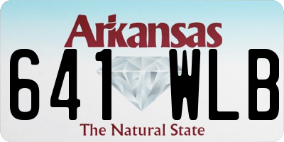 AR license plate 641WLB