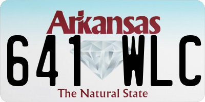 AR license plate 641WLC