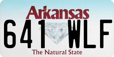 AR license plate 641WLF
