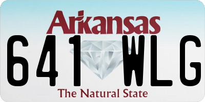 AR license plate 641WLG