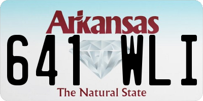AR license plate 641WLI