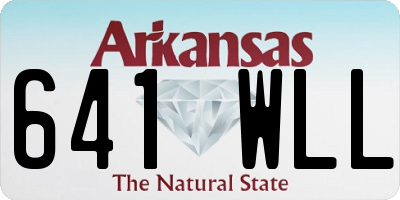 AR license plate 641WLL