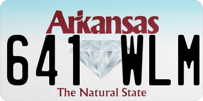 AR license plate 641WLM