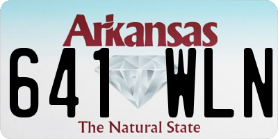 AR license plate 641WLN