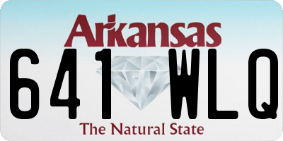 AR license plate 641WLQ