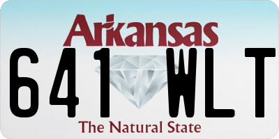 AR license plate 641WLT