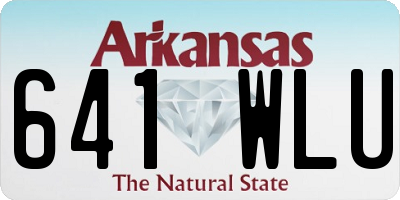 AR license plate 641WLU