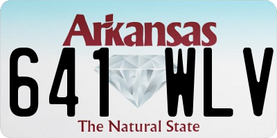 AR license plate 641WLV